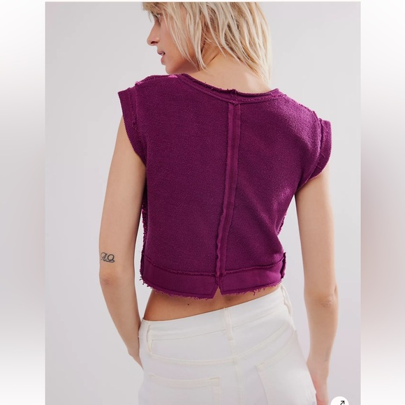 Free People Lola Top-AMARANTH FLOWER COMBO Size Large NWOT RT $78 - Picture 2 of 7